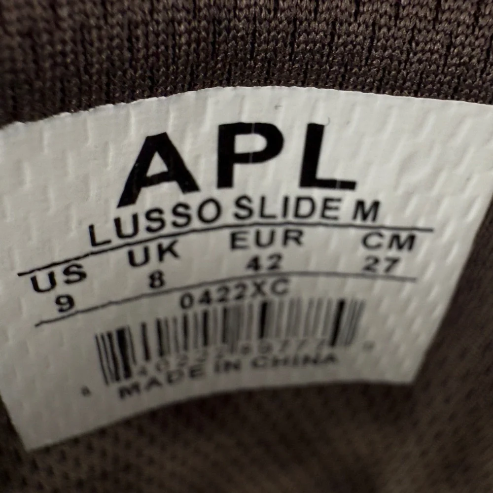APL Lusso Slide Chocolate Leather/Cream Men's Size 9 Women's Size 10.5 EU 42 NEW